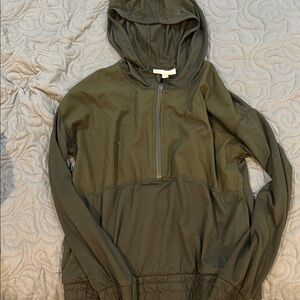 Olive Green Hooded Pullover